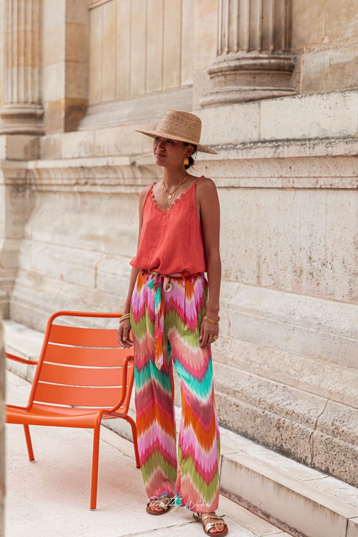 Product Image for Lässige Sommerhose mit buntem Muster, Bunt / M