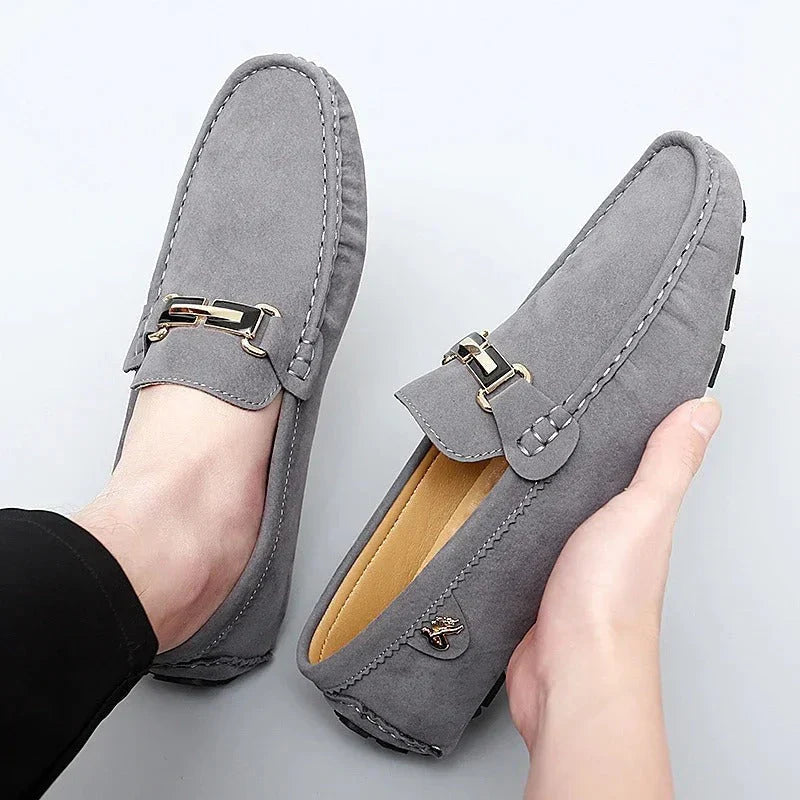 Product Image for Heidi-Mode | Herren Mokassin Slipper, Grau / 37