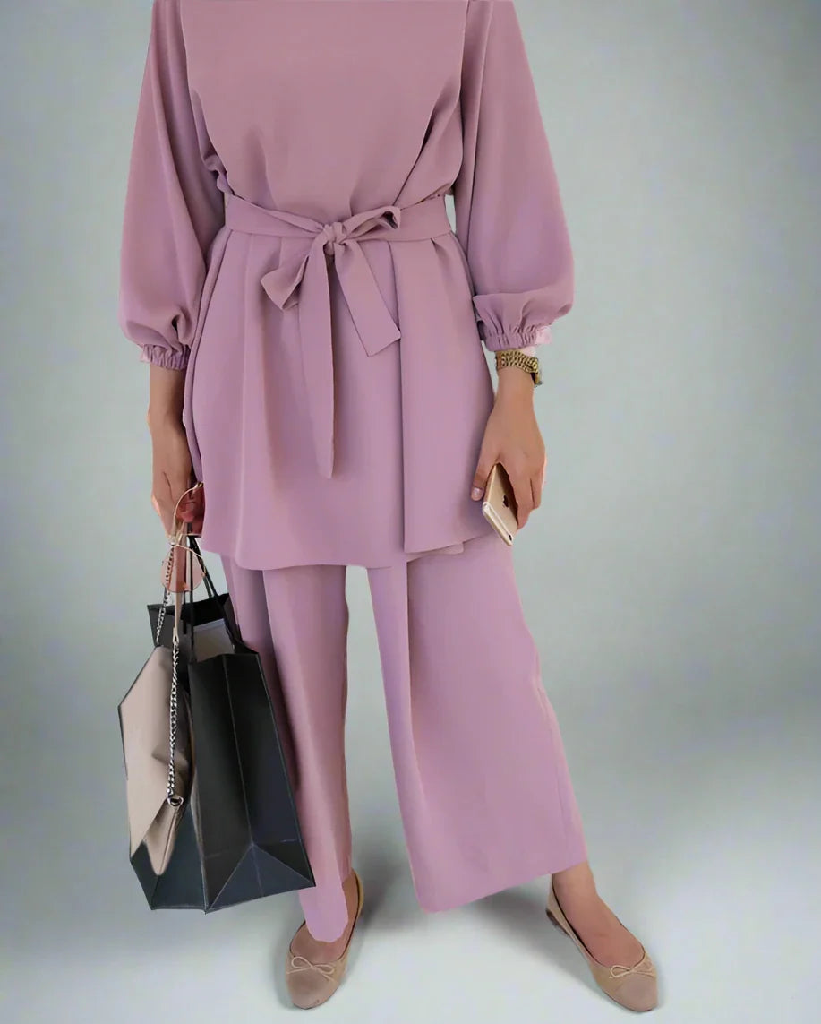 Product Image for Heidi-Mode | Muslim Frauen Damen Kleidung Set 2 Teile Tops und Hosen, XXL / Rosa