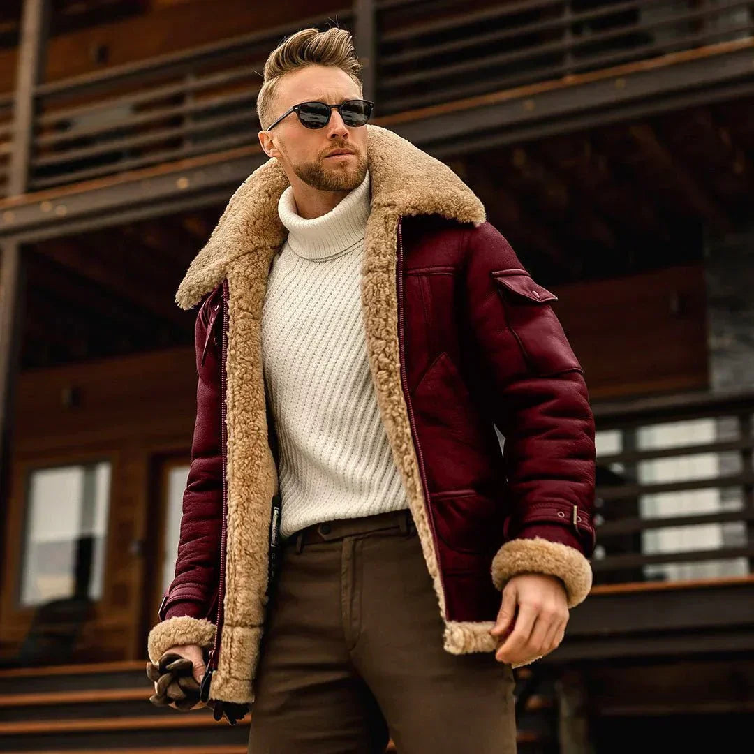 Product Image for Heidi-Mode - Dick gefütterte Herren Winterjacke, Rotwein / 4XL