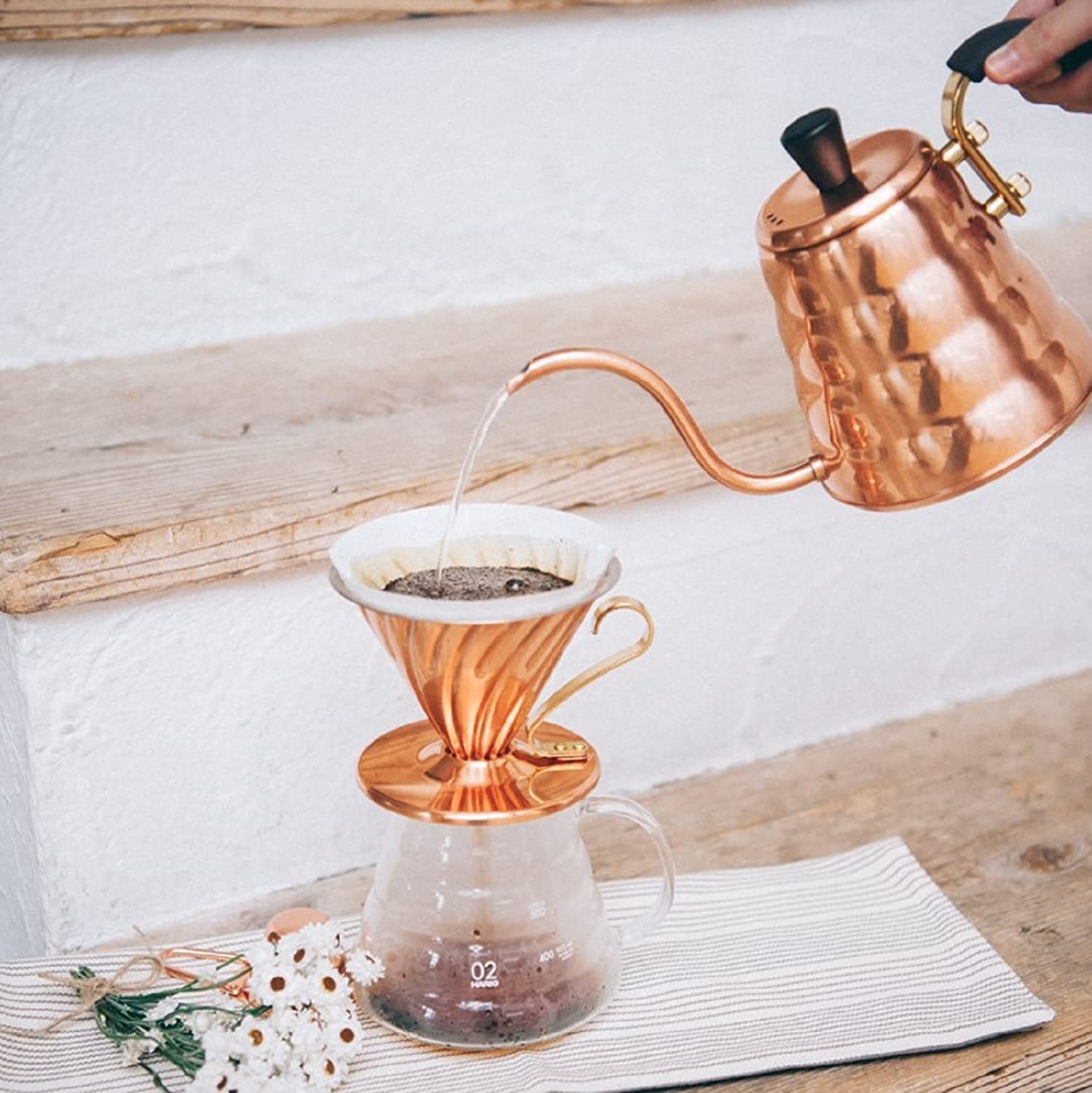 Hario V60 Copper Dripper, Size 02, Made in Japan