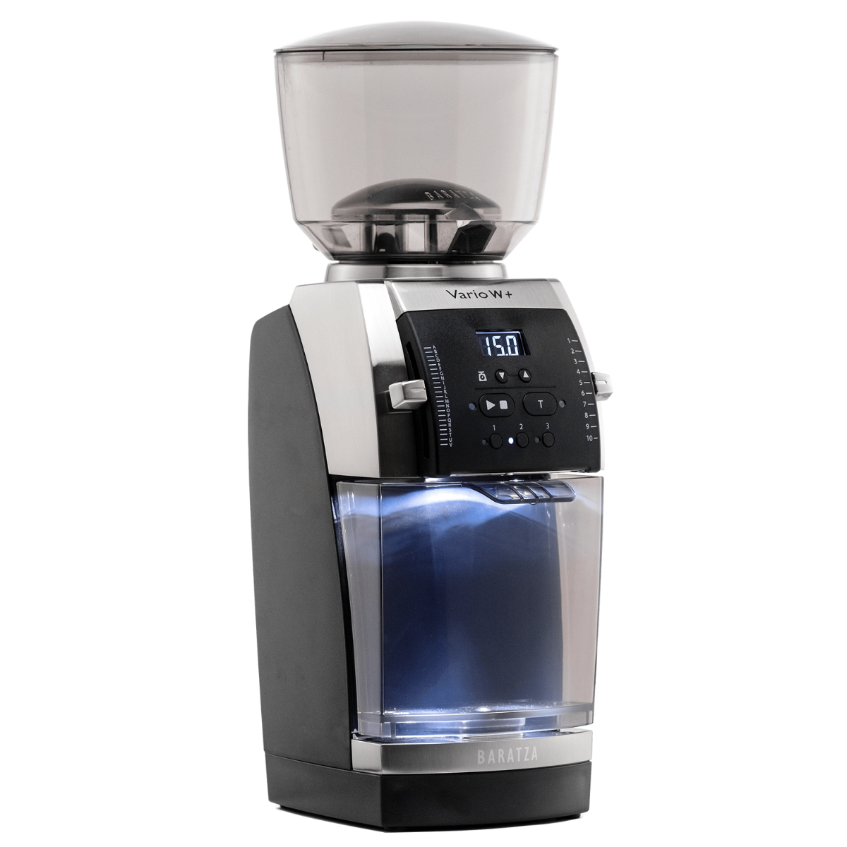 Baratza Vario W+ Coffee Grinder, 54mm Flat Steel Burrs, Black