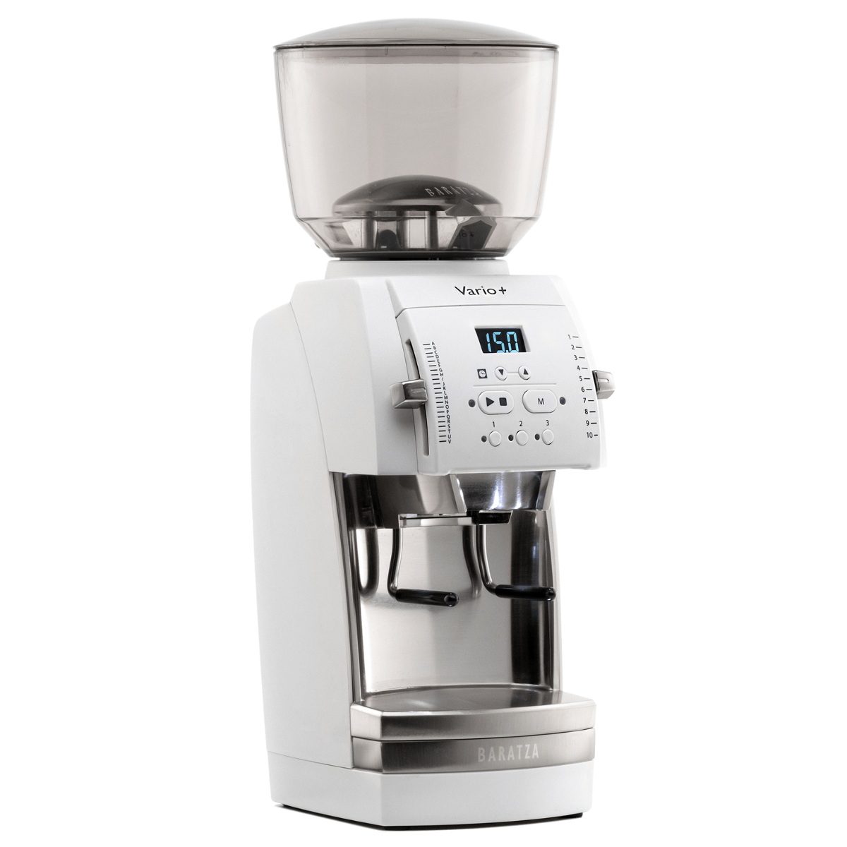 Baratza Vario+ Coffee Grinder, 54mm Flat Ceramic Burrs, White