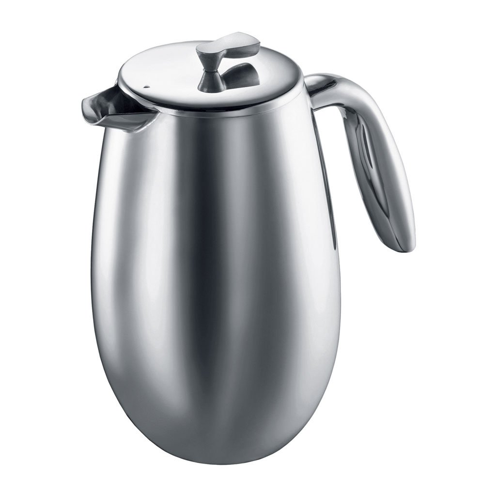 Bodum Columbia French Press Coffee Maker, Stainless Steel