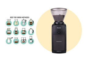 Burr Coffee Grinder Electric,Touchscreen Coffee Grinder,24 Grinding  Settings Electric Coffee Bean Grinder with Timer Setting for  Espresso/Drip/Pour