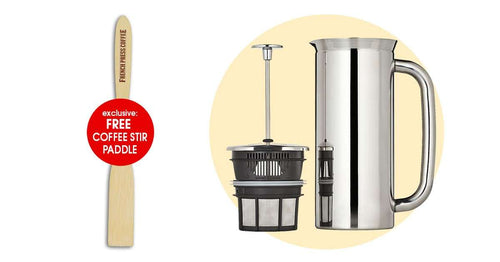 Espro Press P7 - Stainless Steel, Double Wall, Micro Coffee Filter  (EXCLUSIVE: Free Coffee Stir Paddle)