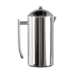 Bodum Columbia Stainless Steel Double Wall French Press Coffee Maker, 51  Ounce, Chrome 