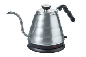 Hario Bona Drip Coffee Kettle, White, 800 ml - Enameled Exterior