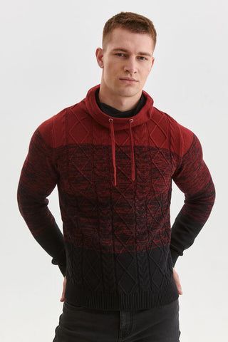 Burgundy Jumper - Cardigans, Pullovers, Turtlenecks for Men - Outerwear - Men Clothing, Jackets, Coats, Sweatshirts, Sweaters, Jumpers, Gilets, Cardigans, Pullovers, Turtlenecks, Pants, Trousers, Shorts, Long Trousers, Blouses, Long sleeve Shirts, Shirts, Polo Shirts, T-Shirts, Underwear, Boxers Shorts, Slips, Swimming Briefs, Singlets, Undershirts, Bathrobes, Pyjamas EU - Elsy Style - Leading Marketplace for USA & European Women Clothing - Beauty at your fingertips
