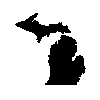 Silhouette of the State of Michigan
