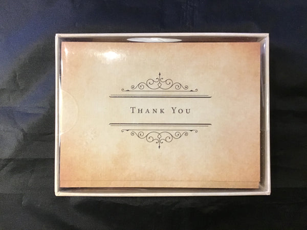 Vintage Parchment Thank You Cards