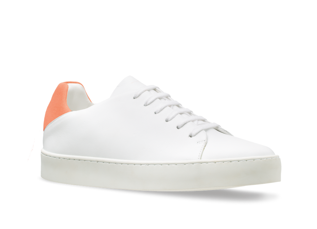 minimal leather sneakers