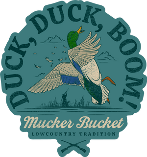 Duck, Duck, Boom Sticker - Mucker Bucket