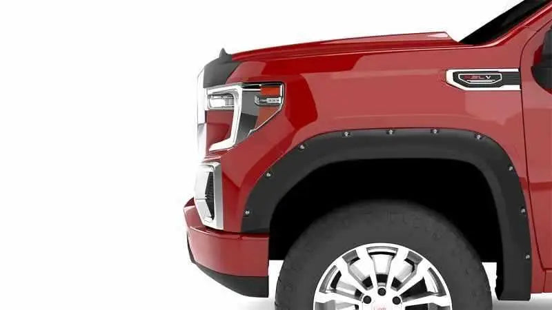 Lund 19-21 GM Silverado/Sierra RX-Flat Smooth Elite Series Fender Flares w/Black Bolts - Black 4pc