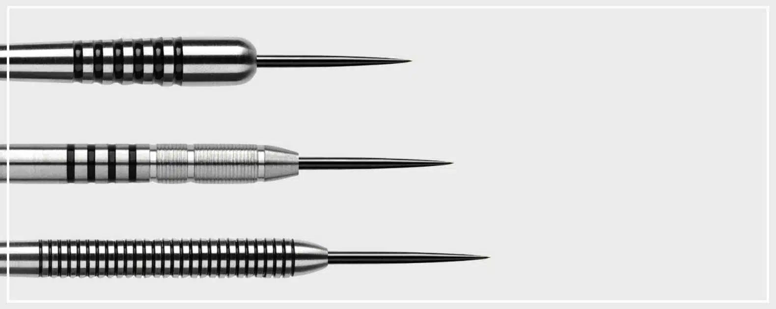 Types of grip on dart barrels – grooves, nubs, ridges