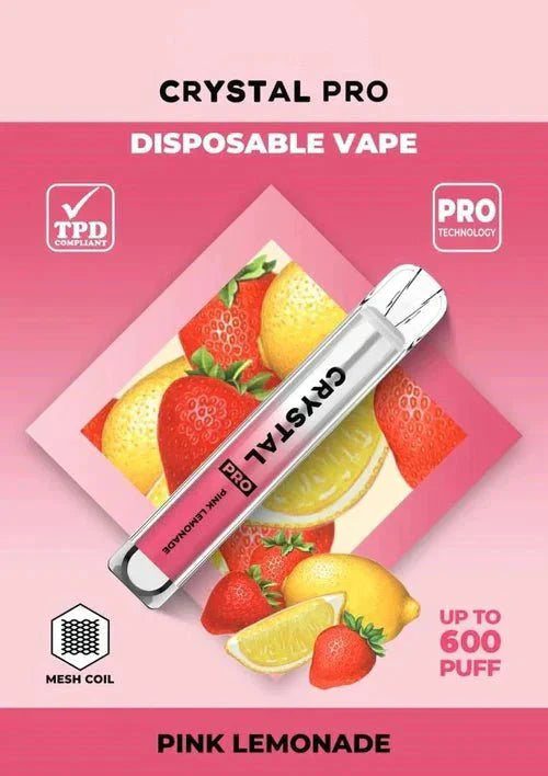 Crystal Pro Bar 600 Puffs Disposable Vape - 20mg vapeclubuk.co.uk