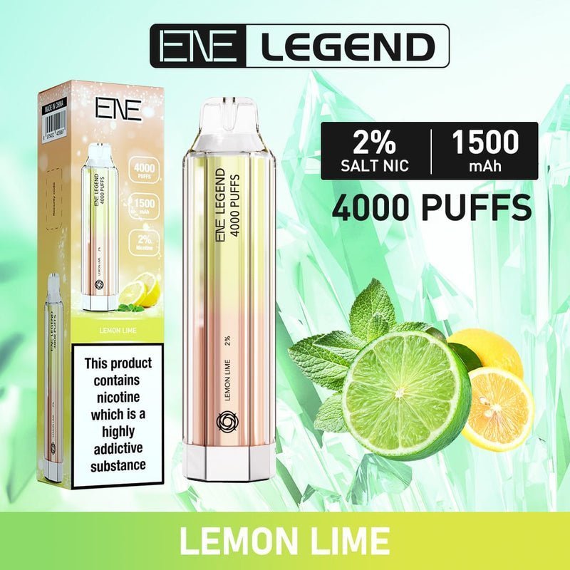 ENE/Elux Crystal Legend 4000 Disposable Vape Puff Bar Device vapeclubuk.co.uk