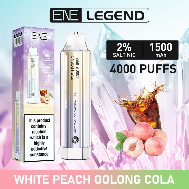 ENE/Elux Crystal Legend 4000 Disposable Vape Puff Bar Device vapeclubuk.co.uk