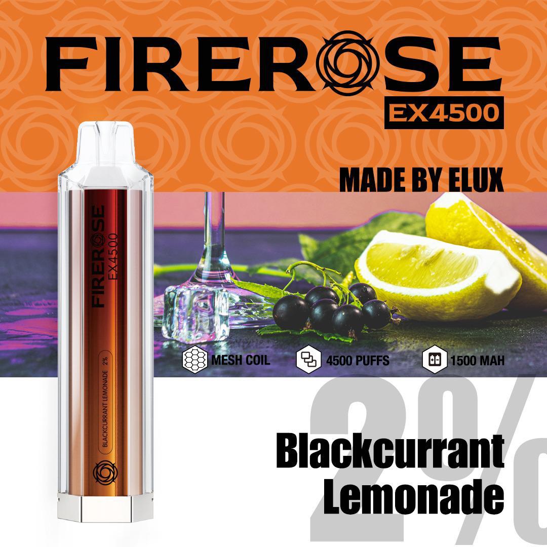 Firerose EX4500 Disposable Vape Puff Pod Device vapeclubuk.co.uk