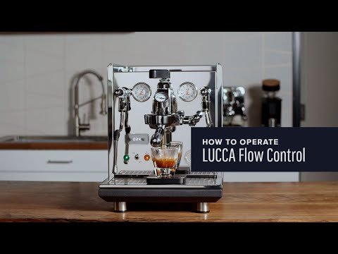 Lucca M58 Espresso Machine with Flow Control, Chrome with Black