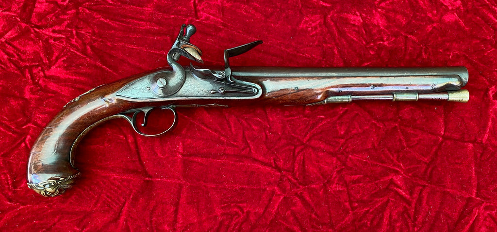 Original British Flintlock Brass Barrel Pistol for the Fur Trade by R. –  International Military Antiques