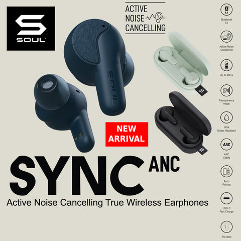 wireless earphones with active noise cancellation