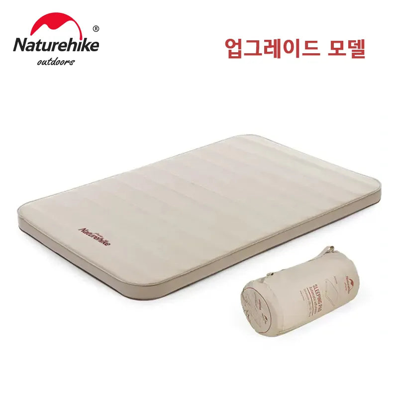 Naturehike Inflatable Mattress Self-inflating Mattress 10cm Couple Double Air Mattress Tourist Inflating Camping Mattress Pad.CH24