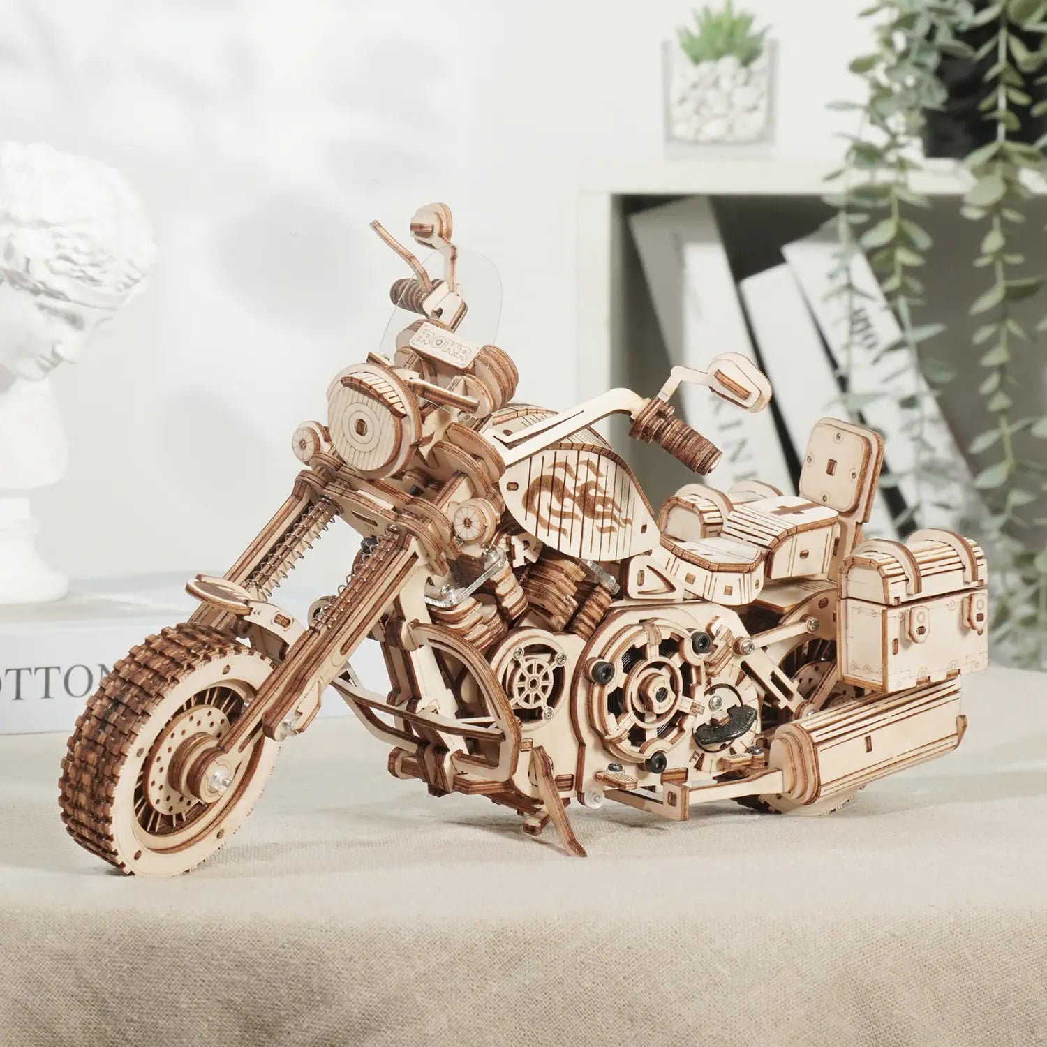 DIY Wooden Motorcycle Model