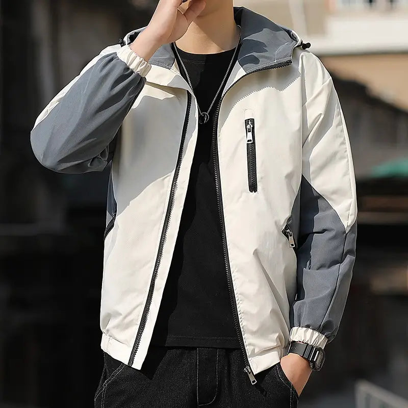Trendy Hooded Men’s Jacket