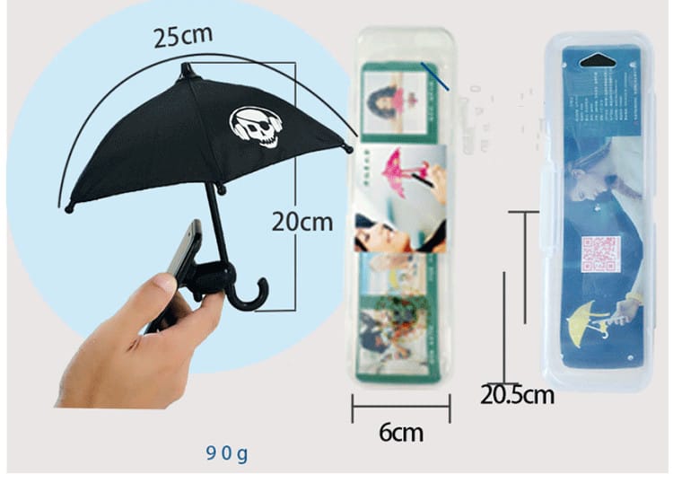 Personalized Mobile Phone Holder Umbrella