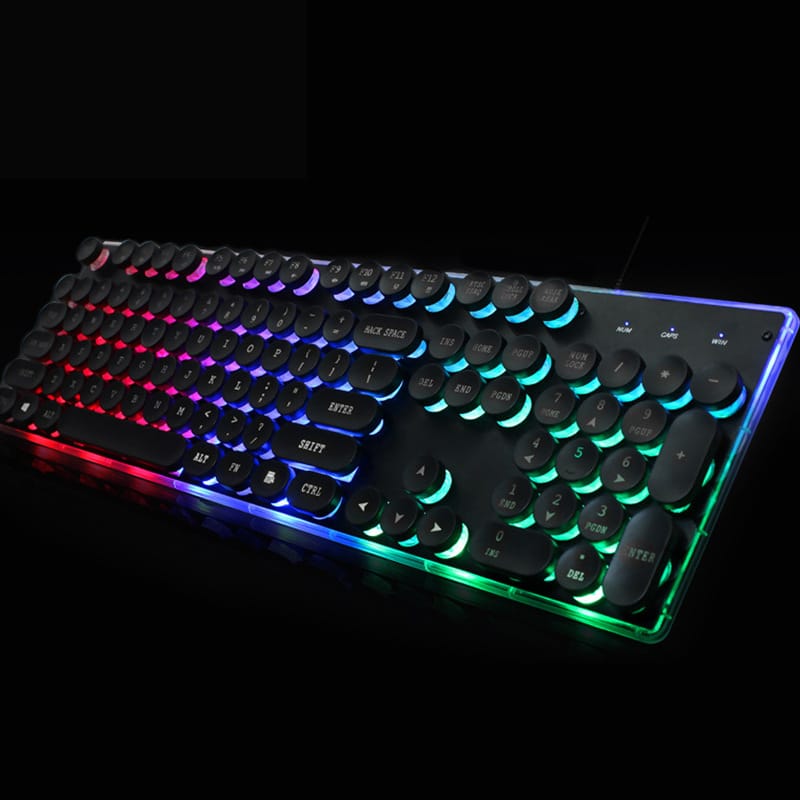 Colorful Luminous Keyboard Mouse Set