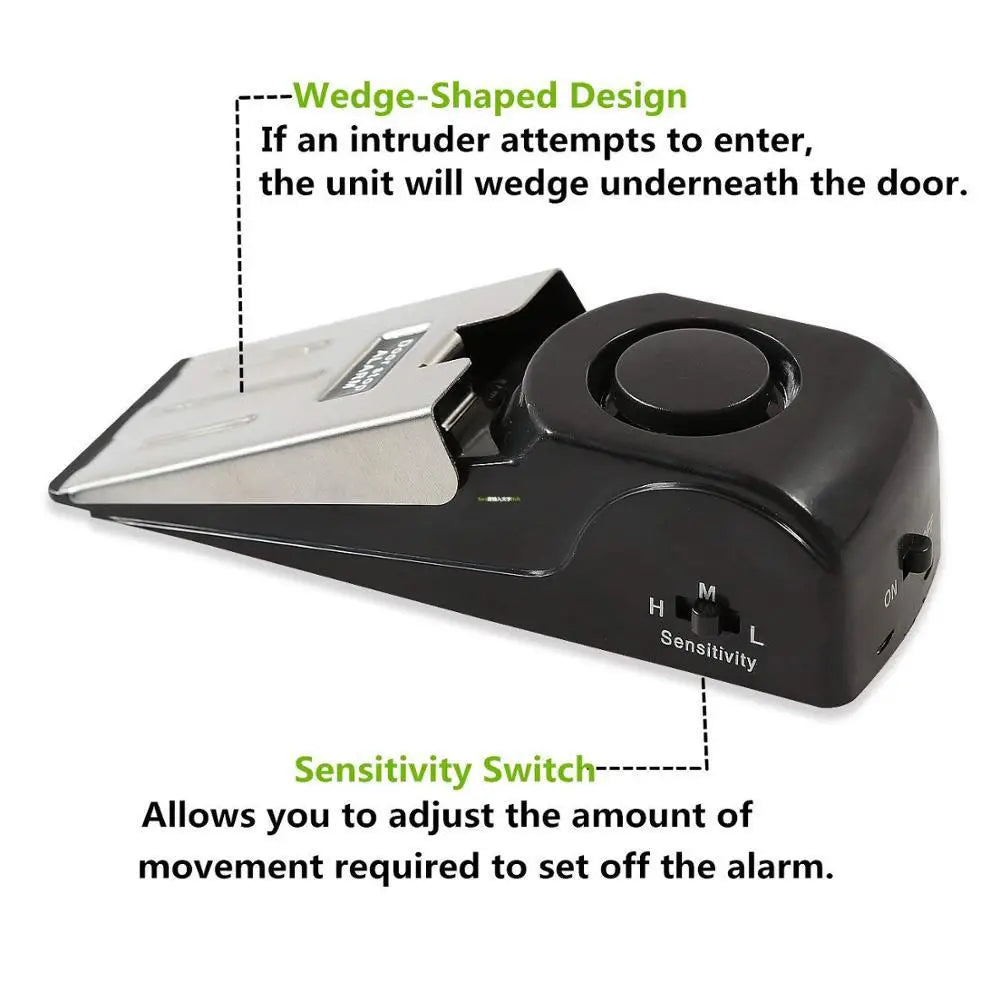 Intelligent Home Security Wedge Door Stop Alarm