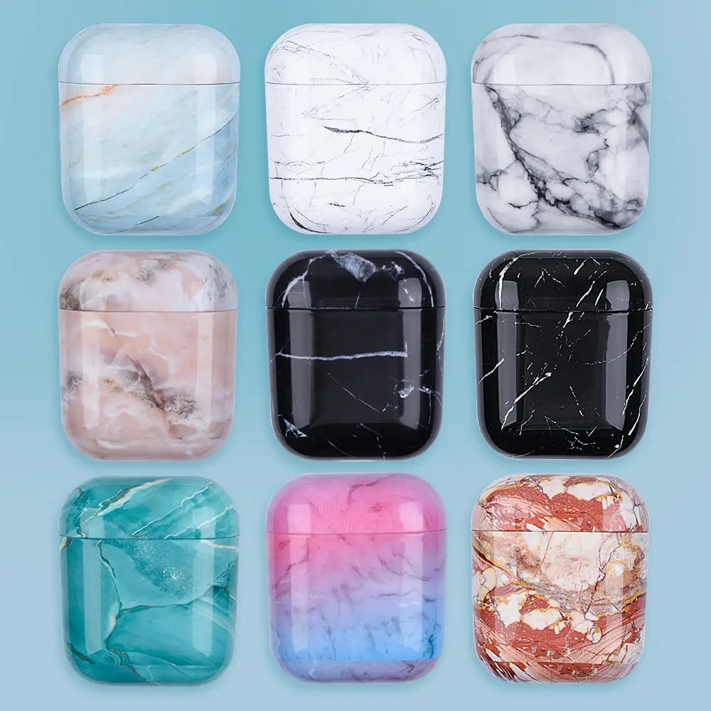 Marbled Earphone Case