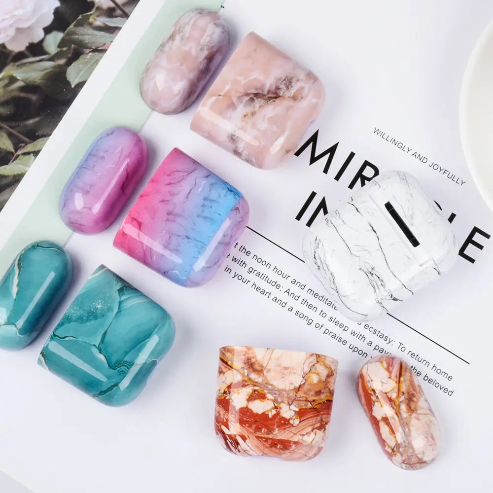 Marbled Earphone Case