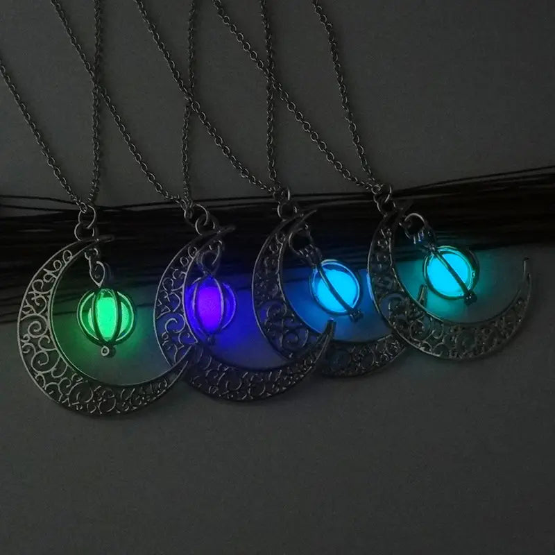 Glowing Moon Stone Necklace