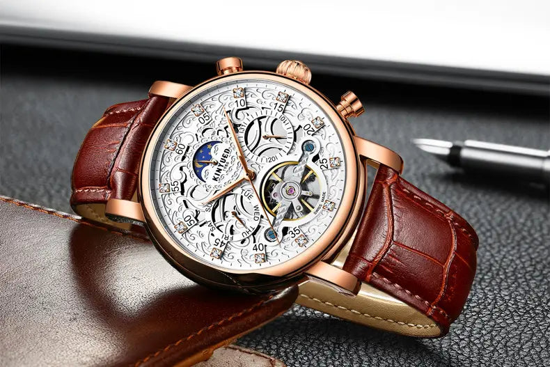 KINYUED Hollow Mechanical Watch