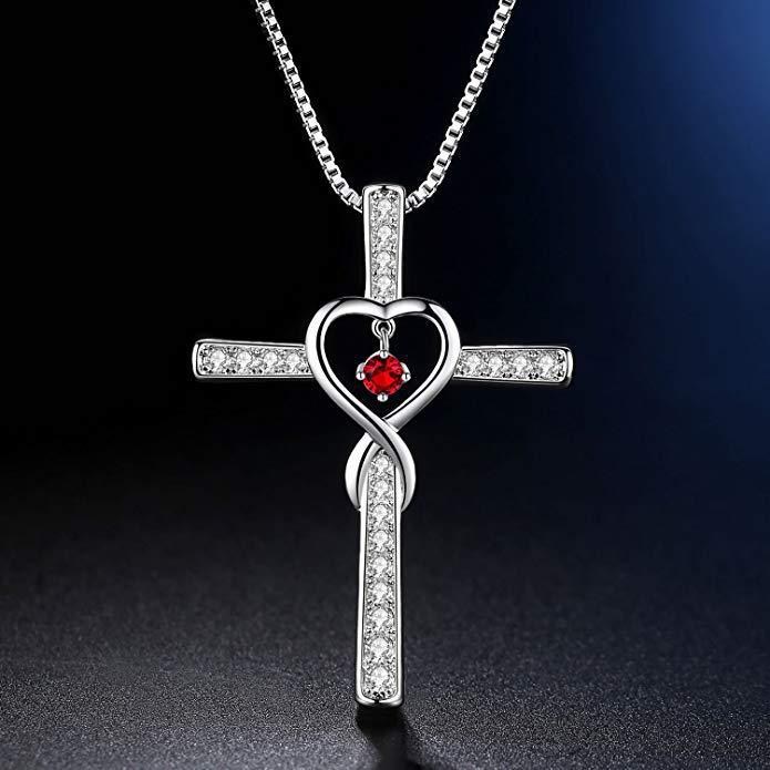 Religious Cross Zircon Pendant