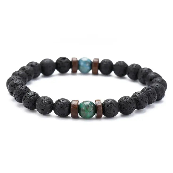 Volcanic Stone Men’s Bracelet