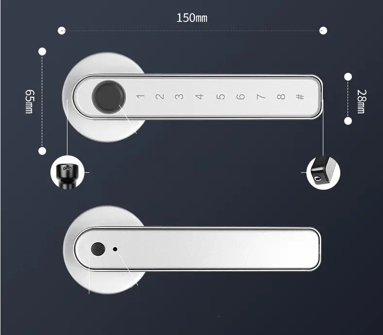 Single Row Electronic Fingerprint Lock