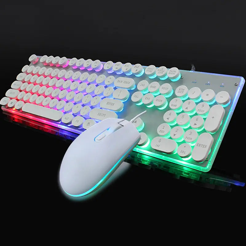 Colorful Luminous Keyboard Mouse Set