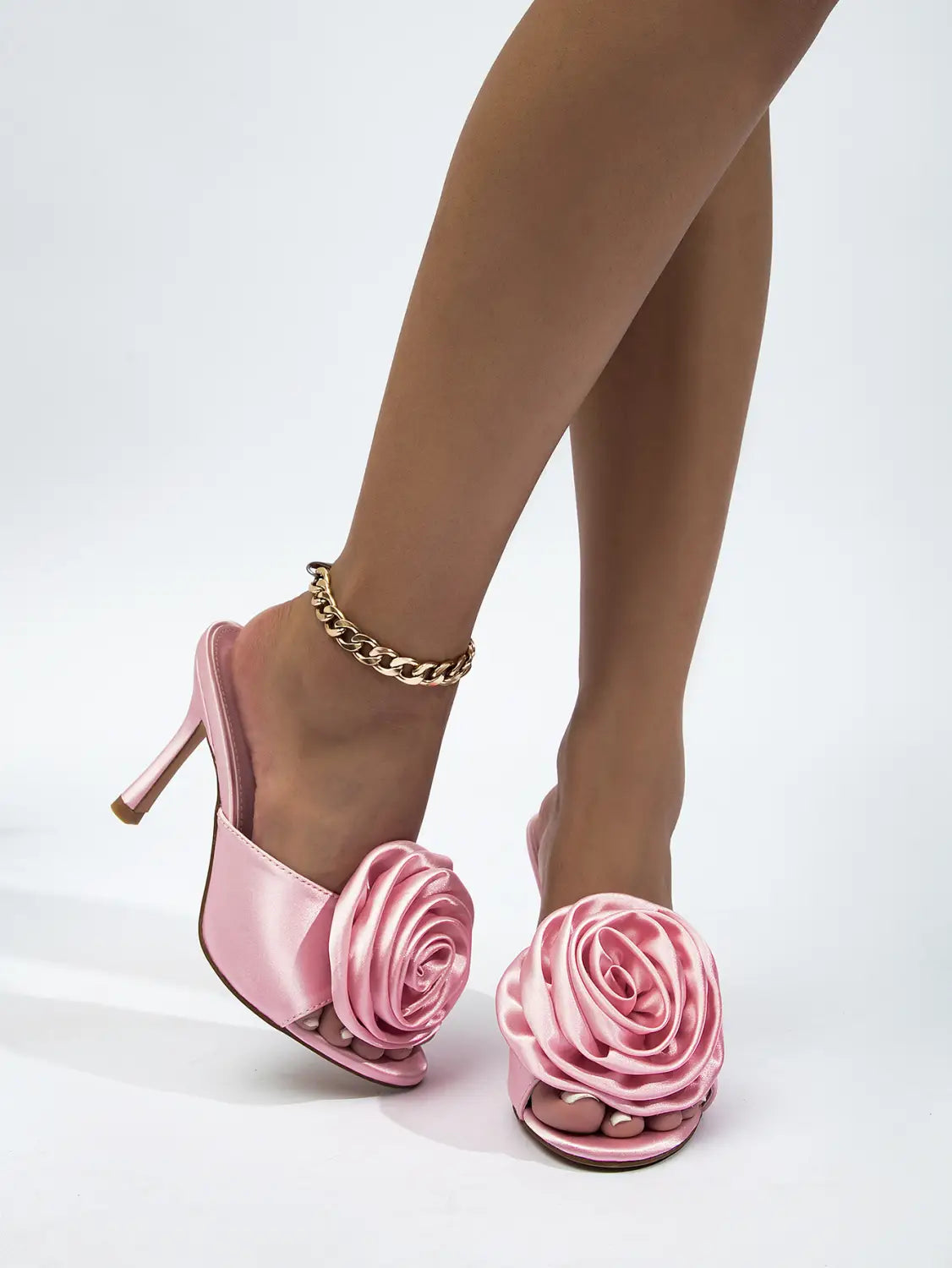 Ladies Rose Stiletto High Heels