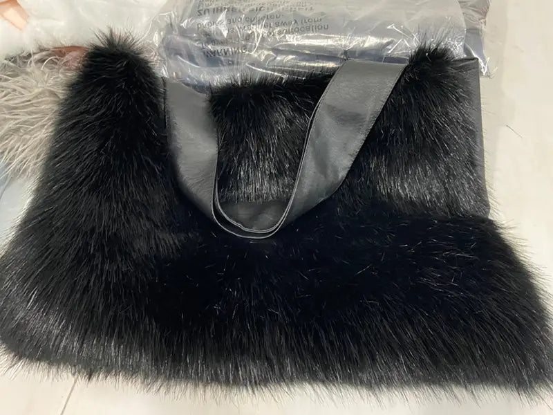 Fur Shoulder Handbag