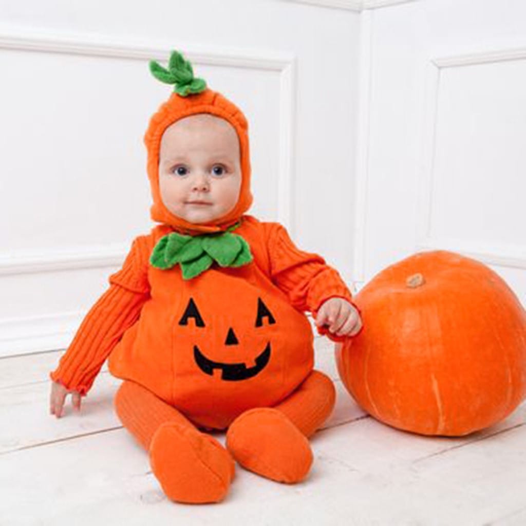 Pumpkin Cosplay Baby Jumpsuit
