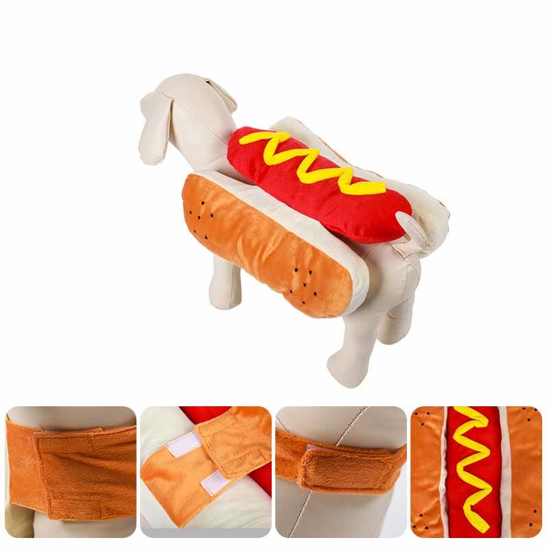 Funny Hot Dog Design Pet Costume