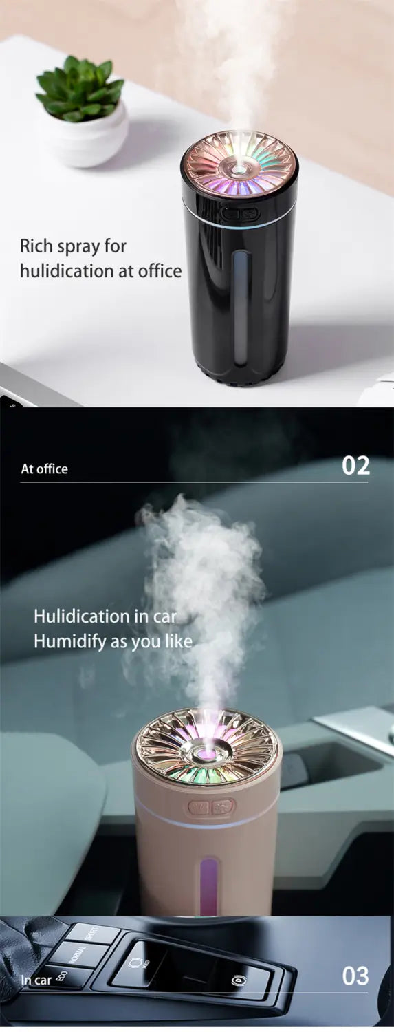 Colorful Lights Wireless Air Humidifier