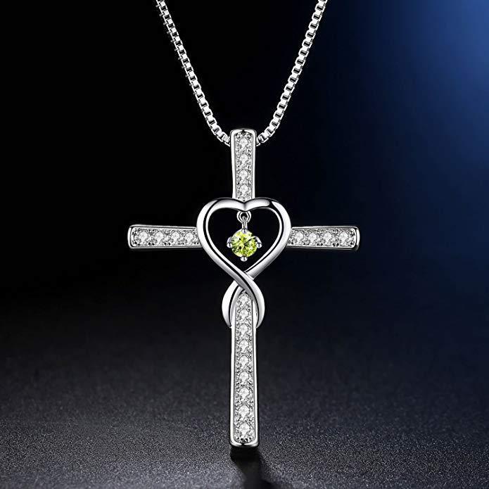 Religious Cross Zircon Pendant