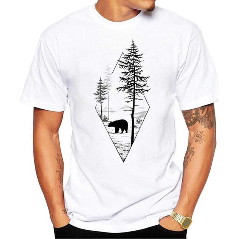 Forest Bear Short Sleeve T-Shirt for Men