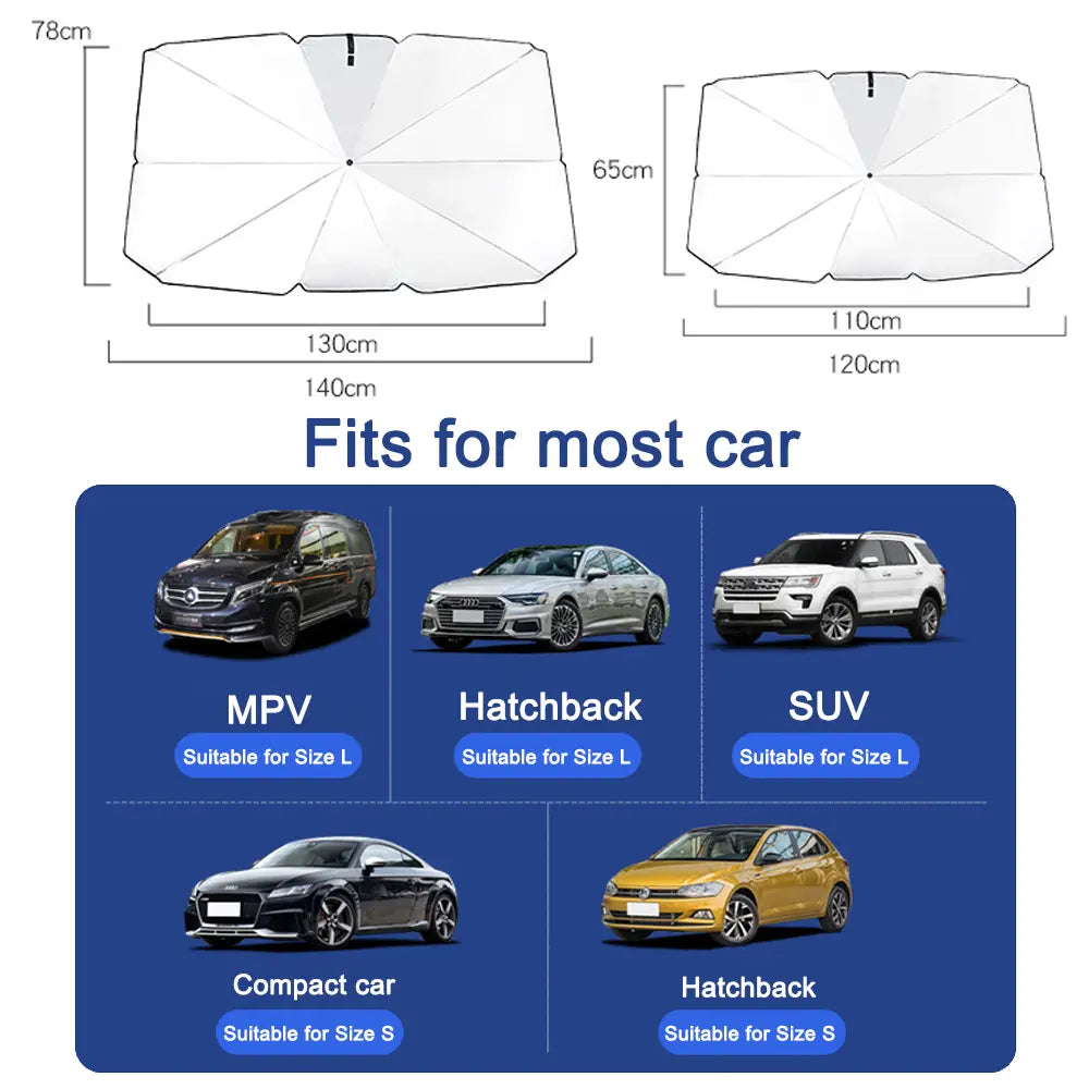 Car Windshield Sun Shade Umbrella