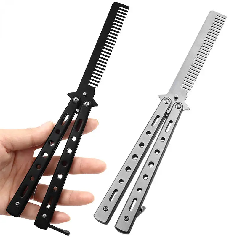 Foldable Stainless Steel Butterfly Comb