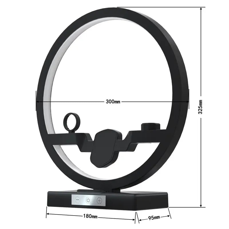 Wireless Charger Stand with Table Lamp